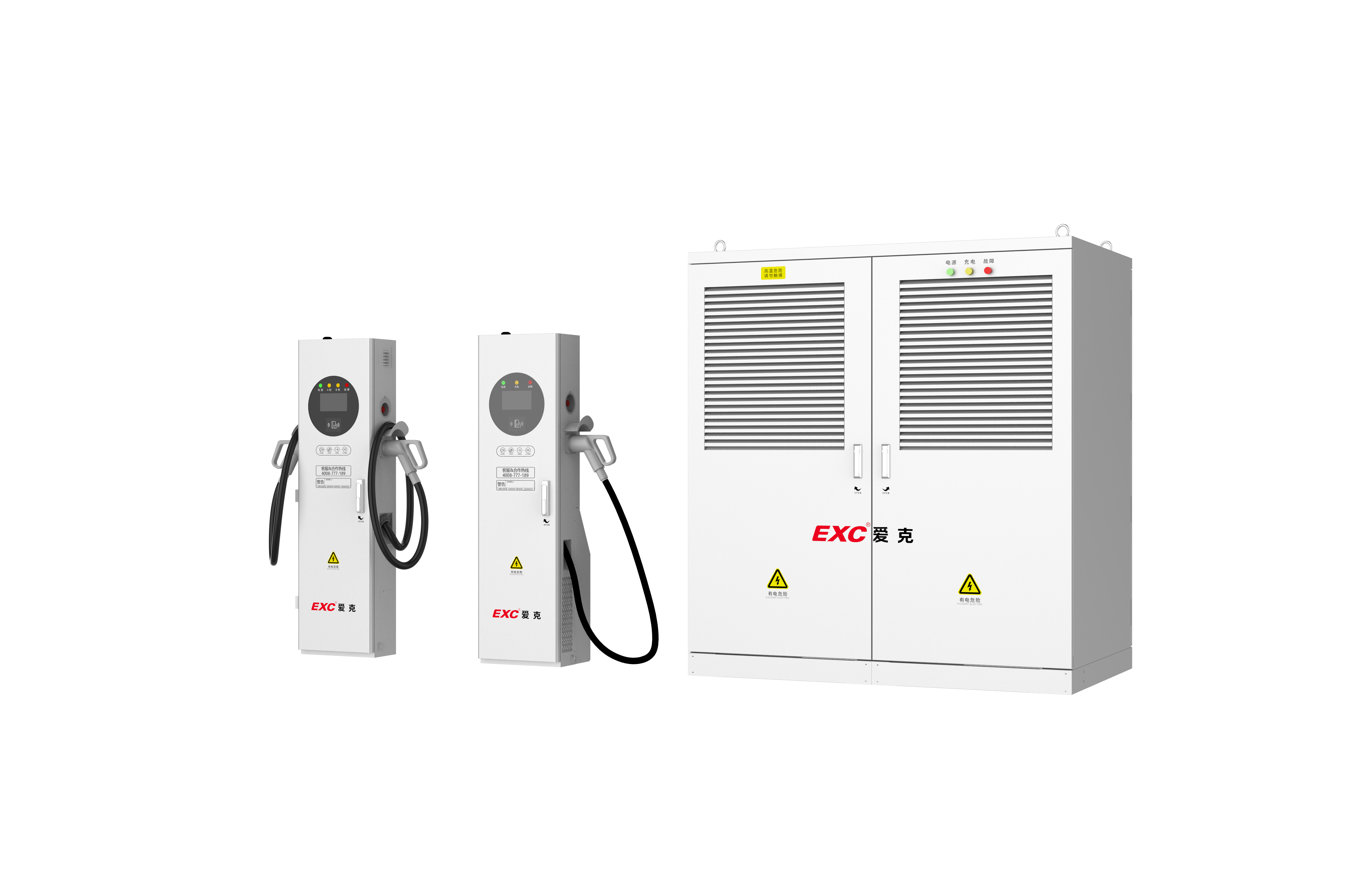 分体式直流充电堆600-720kw-600A+250A快充终端600A液冷超充终端